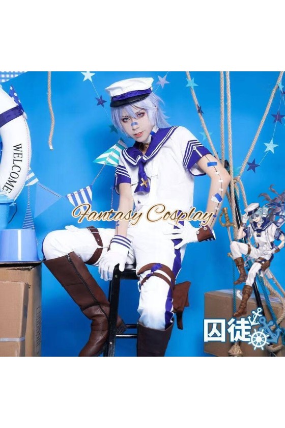 Identity V Prisoner Luca Balsa Sailor Uniform Cosplay Costume